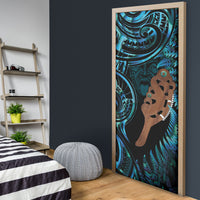 Maripi New Zealand Door Cover Maori Weapon Paua Shell Haka Fern LT14 - Polynesian Pride