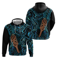 Maripi New Zealand Hoodie Maori Weapon Paua Shell Haka Fern LT14 - Polynesian Pride