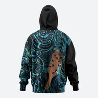 Maripi New Zealand Hoodie Maori Weapon Paua Shell Haka Fern LT14 - Polynesian Pride