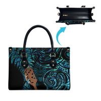 Maripi New Zealand Leather Bag Maori Weapon Paua Shell Haka Fern LT14 - Polynesian Pride