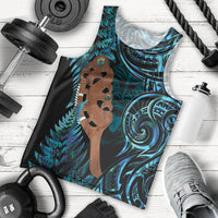 Maripi New Zealand Men Tank Top Maori Weapon Paua Shell Haka Fern LT14 - Polynesian Pride