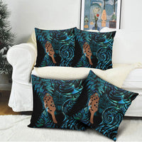 Maripi New Zealand Pillow Cover Maori Weapon Paua Shell Haka Fern LT14 - Polynesian Pride