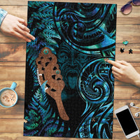 Maripi New Zealand Puzzle Maori Weapon Paua Shell Haka Fern LT14 Turquoise - Polynesian Pride