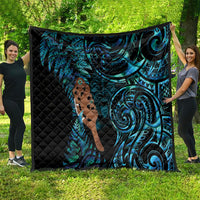 Maripi New Zealand Quilt Maori Weapon Paua Shell Haka Fern LT14 - Polynesian Pride