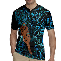 Maripi New Zealand Rugby Jersey Maori Weapon Paua Shell Haka Fern LT14 - Polynesian Pride