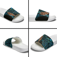 Maripi New Zealand Slide Sandals Maori Weapon Paua Shell Haka Fern LT14 - Polynesian Pride
