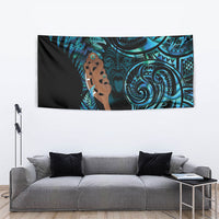 Maripi New Zealand Tapestry Maori Weapon Paua Shell Haka Fern LT14 - Polynesian Pride