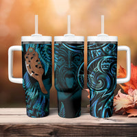 Maripi New Zealand Tumbler With Handle Maori Weapon Paua Shell Haka Fern LT14 - Polynesian Pride
