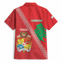 Tonga And Lebanon Hawaiian Shirt 2026 Together Half Style LT14 - Polynesian Pride