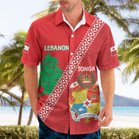 Tonga And Lebanon Hawaiian Shirt 2026 Together Half Style LT14 - Polynesian Pride