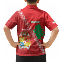 Tonga And Lebanon Hawaiian Shirt 2026 Together Half Style LT14 - Polynesian Pride