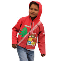 Tonga And Lebanon Kid Hoodie 2026 Together Half Style LT14 - Polynesian Pride
