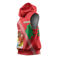 Tonga And Lebanon Sleeveless Hoodie 2026 Together Half Style LT14 - Polynesian Pride