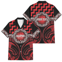 Aotearoa Ngapuhi Personalised Family Matching Off Shoulder Maxi Dress and Hawaiian Shirt Maori Iwi Poutama Puhoro Tattoo