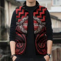 Aotearoa Ngapuhi Personalised Sleeveless Puffer Jacket Maori Iwi Poutama Puhoro Tattoo