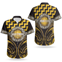Aotearoa Ngati Porou Personalised Couples Matching Long Sleeve Bodycon Dress and Hawaiian Shirt Maori Iwi Poutama Puhoro Tattoo
