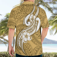 Polynesia Hawaiian Shirt Plumeria With Tribal Pattern Yellow Pastel Vibes LT14 - Polynesian Pride