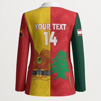 Custom Rugby Papua New Guinea and Lebanon Blazer PNG Kumuls Cedars Together