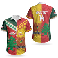 Custom Rugby Papua New Guinea and Lebanon Couples Matching Summer Maxi Dress and Hawaiian Shirt PNG Kumuls Cedars Together