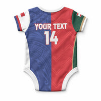 Custom Rugby Samoa and Lebanon Baby Onesie Toa Samoa Cedars Together