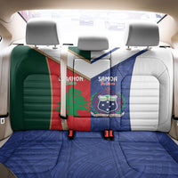 Rugby Samoa and Lebanon Back Car Seat Cover Toa Samoa Cedars Together