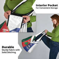Rugby Samoa and Lebanon Grocery Bag Toa Samoa Cedars Together