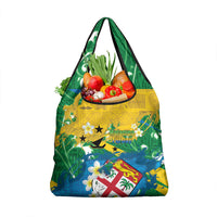 Malampa Fiji Day Grocery Bag 10 October Together We Grow Grunge Tapa Motifs