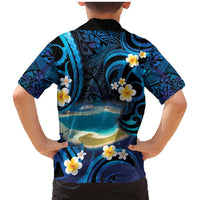 French Polynesia Tetiaroa Atoll Family Matching Mermaid Dress and Hawaiian Shirt Polynesian Curves Style