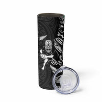 New Zealand and Ireland Rugby Skinny Tumbler Maori Tiki Fern Irish Celtic Cross - Polynesian Pride