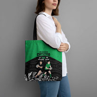 New Zealand and Ireland Rugby Tote Bag Chicago 2025 Go All Black Shamrocks - Polynesian Pride