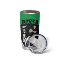 New Zealand and Ireland Rugby Tumbler Cup Chicago 2025 Go All Black Shamrocks - Polynesian Pride