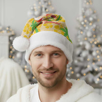 Aloha Hawaii Christmas Santa Hat Mele Kalikimaka Funny Santa Palaka Quilt Motifs - Polynesian Pride