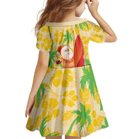 Aloha Hawaii Christmas Family Matching Off Shoulder Maxi Dress and Hawaiian Shirt Mele Kalikimaka Funny Santa Palaka Quilt Motifs - Polynesian Pride