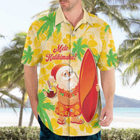 Aloha Hawaii Christmas Hawaiian Shirt Mele Kalikimaka Funny Santa Palaka Quilt Motifs - Polynesian Pride