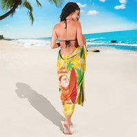 Aloha Hawaii Christmas Sarong Mele Kalikimaka Funny Santa Palaka Quilt Motifs - Polynesian Pride