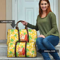 Aloha Hawaii Christmas Travel Bag Mele Kalikimaka Funny Santa Palaka Quilt Motifs - Polynesian Pride