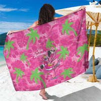 Aloha Hawaii Christmas Sarong Mele Kalikimaka Chill Flamingo Palaka Quilt Motifs - Polynesian Pride