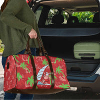 Aloha Hawaii Christmas Travel Bag Mele Kalikimaka Windsurfing Santa Palaka Quilt Motifs - Polynesian Pride
