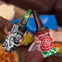 New Zealand And England Rugby 4 in 1 Can Cooler Tumbler World Cup All Black Combine Red Roses