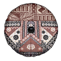 Bula Fiji Spare Tire Cover Unique Masi Tapa Pattern LT14