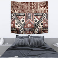 Bula Fiji Tapestry Unique Masi Tapa Pattern LT14