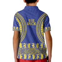 Fakaalofa Lahi Atu Niue Kid Polo Shirt Siapo Pattern With Puakenikeni LT14 - Polynesian Pride