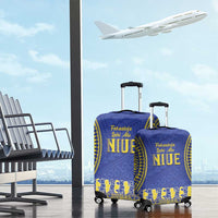 Fakaalofa Lahi Atu Niue Luggage Cover Siapo Pattern With Puakenikeni LT14 - Polynesian Pride