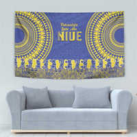 Fakaalofa Lahi Atu Niue Tapestry Siapo Pattern With Puakenikeni LT14 - Polynesian Pride