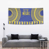 Fakaalofa Lahi Atu Niue Tapestry Siapo Pattern With Puakenikeni LT14 - Polynesian Pride