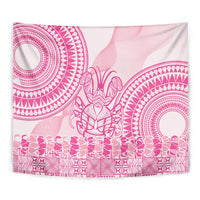 Pink Niue Language Week Tapestry The Rock Coconut Crab - Siapo Pattern LT14 - Polynesian Pride