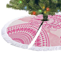 Pink Niue Language Week Tree Skirt The Rock Coconut Crab - Siapo Pattern LT14 - Polynesian Pride