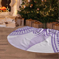 Purple Niue Language Week Tree Skirt The Rock Coconut Crab - Siapo Pattern LT14 - Polynesian Pride