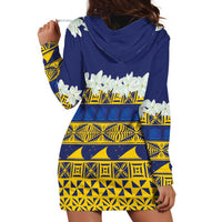 Tokelau Language Week Hoodie Dress Tokelauan Tuluma With Gardenia Thunbergia