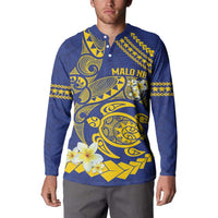 Te Vaiaho o te Gagana Tokelau Button Sweatshirt Polynesian Turtle - Malo Ni!